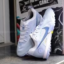  Giày Bóng Đá Cỏ Nhân Tạo Mercurial Zoom Vapor 14 Pro SF Bo Thun Xám/Tím Nhạt TF 