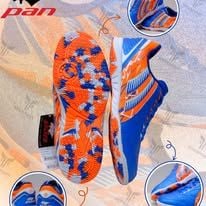  Giày Bóng Đá Futsal Chính Hãng Thái Lan Pan Nitro Xanh Bích/Cam IC 