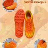  Giày Bóng Đá Chính Hãng Zocker Inspire Pro Gen 2 Orange/Vàng Cam TF 