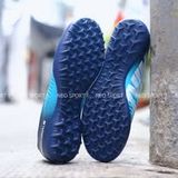  Giày Bóng Đá Cỏ Nhân Tạo Mercurial Victory 6 Xanh Da Gót Đen TF 
