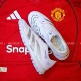  Giày Bóng Đá Cỏ Nhân Tạo Predator 25 Pro Trắng/Xám TF 