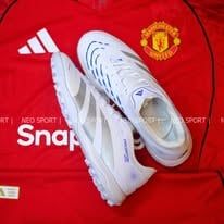  Giày Bóng Đá Cỏ Nhân Tạo Predator 25 Pro Trắng/Xám TF 