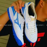  Giày Bóng Đá Cỏ Nhân Tạo Mizuno Morelia NEO 4 Pro Đế Đệm Trắng Xanh TF 