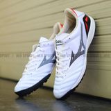  Giày Bóng Đá Cỏ Nhân Tạo Mizuno Morelia NEO 4 Pro Đế Đệm Trắng Đen TF 