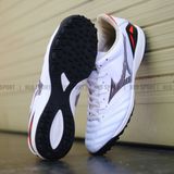  Giày Bóng Đá Cỏ Nhân Tạo Mizuno Morelia NEO 4 Pro Đế Đệm Trắng Đen TF 