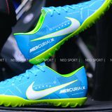  Giày Bóng Đá Cỏ Nhân Tạo Mercurial Victory 6 Neymar Xanh Da TF 