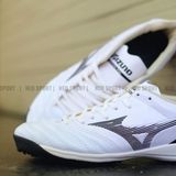  Giày Bóng Đá Cỏ Nhân Tạo Mizuno Morelia NEO 4 Pro Đế Đệm Trắng Đen TF 