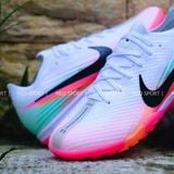  Giày Bóng Đá Cỏ Nhân Tạo Mercurial Vapor 16 Elite Bo Thun Sam Kerr Trắng Hồng/Cam TF 