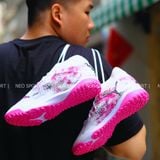  Giày Bóng Đá Cỏ Nhân Tạo Puma Future 8 Ultimate Cổ Cao Trắng/Hồng Hoa Anh Đào TF 