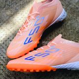  Giày Bóng Đá Cỏ Nhân Tạo F50 Cam Sữa TF 