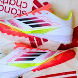  Giày Bóng Đá Cỏ Nhân Tạo F50 Pro Pure Victory Trắng/Đỏ/Vàng TF 