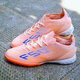  Giày Bóng Đá Cỏ Nhân Tạo F50 Cam Sữa TF 