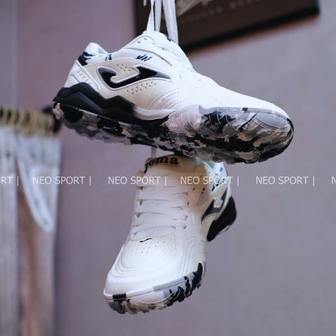  Giày Bóng Đá Cỏ Nhân Tạo Joma FS Reactive Trắng Đen TF 