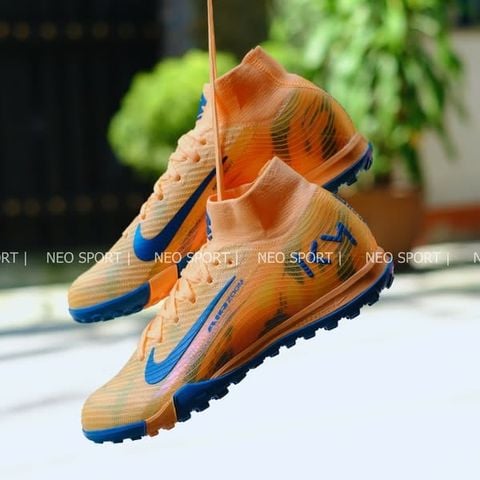  Giày Bóng Đá Cỏ Nhân Tạo Mercurial Superfly 10 Cổ Cao Cosmic Cam/Xanh TF 