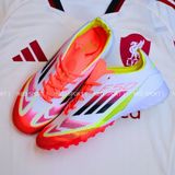  Giày Bóng Đá Cỏ Nhân Tạo F50 Pro Pure Victory Trắng/Đỏ/Vàng TF 