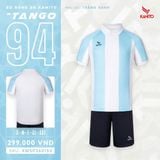  Bộ Quần Áo Bóng Đá Kamito Tango 94 - Trắng Sọc Xanh 