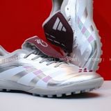  Giày Bóng Đá Cỏ Nhân Tạo Predator 25 League Lưỡi Gà Gập Xám Bạc TF 