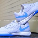  Giày Bóng Đá Futsal Lunar Gato II Trắng/Xanh Da IC 