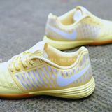  Giày Bóng Đá Futsal Lunar Gato II Vàng Kem đế nâu IC 