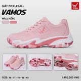  Giày Pickleball Nữ Wika Vamos Quang Dương - Hồng 