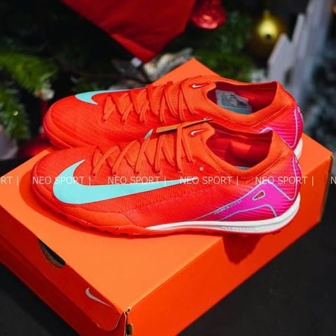  (CHÍNH HÃNG) GIÀY BÓNG ĐÁ CỎ NHÂN TẠO NIKE ZOOM MERCURIAL VAPOR 16 PRO HỒNG ĐỎ/XANH TF - FQ8687-800 