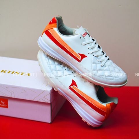  (CHÍNH HÃNG) Giày Bóng Đá Cỏ Nhân Tạo KAMITO ARTISTA KL Trắng/Đỏ/Cam TF 