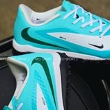  Giày Bóng Đá Cỏ Nhân Tạo Phantom 6 Low Academy Trắng Xanh Ngọc TF 