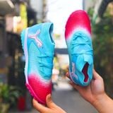  Giày Bóng Đá Cỏ Nhân Tạo Puma Future 8 Ultimate Cổ Cao Xanh biển/Hồng TF 
