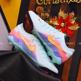  Giày Bóng Đá Cỏ Tự Nhiên Phantom GX2 Elite V1 United Bo Thun Xanh Ngọc Nhạt/Hồng FG 