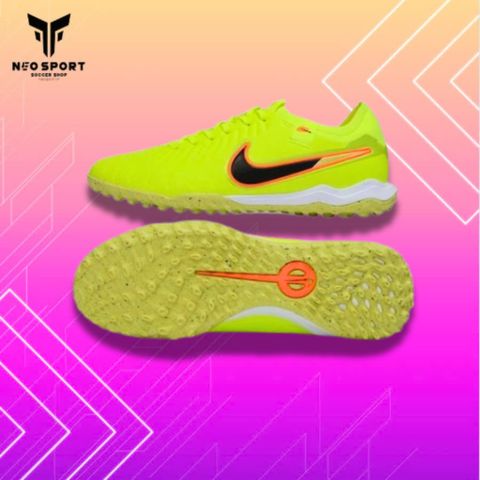  Giày Bóng Đá Cỏ Nhân Tạo Tiempo 10 Pro Bo Thun Chuối Đế Chấm Đen TF 