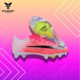  Giày Bóng Đá Cỏ Tự Nhiên Mercurial Superfly 11 Elite Bo Thun Hồng Logo Đen FG 