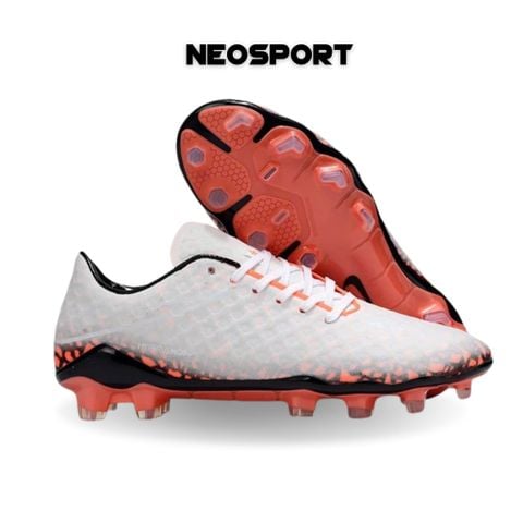  Giày Bóng Đá Cỏ Tự Nhiên Hypervenom Phantom Transform Trắng Đế Cam FG 