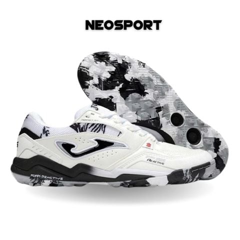  Giày Bóng Đá Cỏ Nhân Tạo Joma FS Reactive Trắng Đen TF 