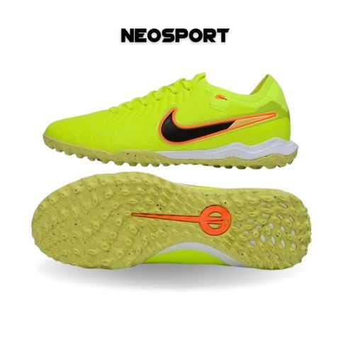 Giày Bóng Đá Cỏ Nhân Tạo Tiempo 10 Pro Bo Thun Chuối Đế Chấm Đen TF 