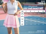  Chân Váy Pickleball Bulbal Swirla S01 Hồng Dâu 