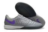  Giày Bóng Đá Futsal Lunar Gato II Xám Logo Tím IC 