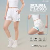  Quần Short Pickleball Nữ Bulbal Flexo P01 Trắng Xanh 