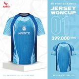  Áo Bóng Đá Kamito Jersey Woncup 01 - Xanh Ngọc 