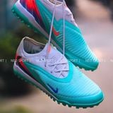  Giày Bóng Đá Cỏ Nhân Tạo Phantom 6 Elite Bo Thun Xanh Ngọc Nhạt TF 