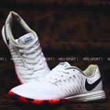  Giày Bóng Đá Futsal Lunar Gato II Trắng Đế Camo Đỏ IC 