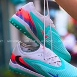  Giày Bóng Đá Cỏ Nhân Tạo Phantom 6 Elite Bo Thun Xanh Ngọc Nhạt TF 