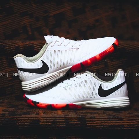  Giày Bóng Đá Futsal Lunar Gato II Trắng Đế Camo Đỏ IC 