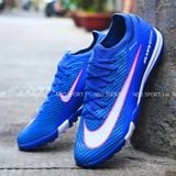 Giày Bóng Đá Cỏ Nhân Tạo Mercurial Vapor 16 Elite Bo Thun Xanh Bích Coban/Hồng TF 
