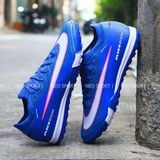  Giày Bóng Đá Cỏ Nhân Tạo Mercurial Vapor 16 Elite Bo Thun Xanh Bích Coban/Hồng TF 