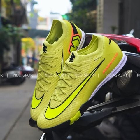  Giày Bóng Đá Cỏ Nhân Tạo Mercurial Vapor 16 Elite Bo Thun Vàng Chanh TF 