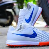  Giày Bóng Đá Cỏ Nhân Tạo Magistax bo thun Xám Đế Cam TF 