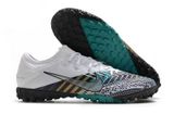  Giày Đá Banh Cỏ Nhân Tạo Mercurial Vapor 13 Pro MDS003 CR7 bo thun F1 Trắng Đen TF 