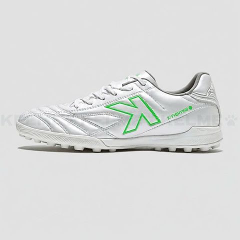  Giày Bóng Đá Cỏ Nhân Tạo Chính Hãng Kelme K-Fighting Trắng/Xanh Lá TF - 8621ZX1474-170 