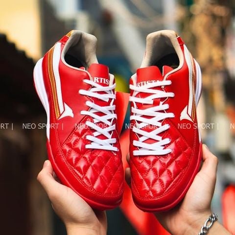  Giày Bóng Đá Chính Hãng Cỏ Nhân Tạo KAMITO ARTISTA KL Đỏ/Trắng TF 