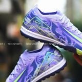  Giày Bóng Đá Cỏ Nhân Tạo Mercurial Vapor 16 Elite Bo Thun Tím Nhạt/Chuối TF 